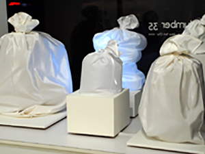 Designer White Trash Bags